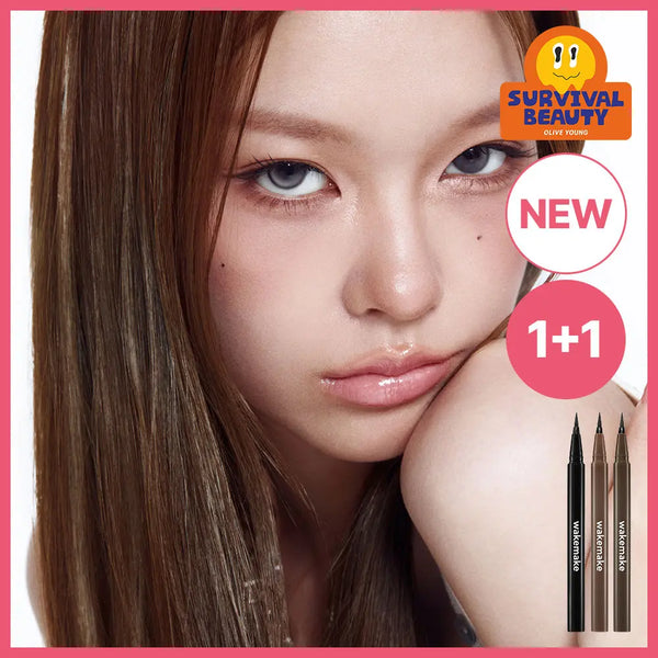 [wakemake] WAKEMAKE Water-Proof Brush Liner / [1+1기획] 웨이크메이크 철벽 펜 아이라이너 3COLOR