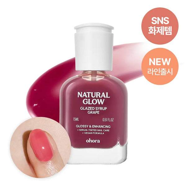 [ohora] Ohora Syrup Nail Strengthener 15ml 18 Colors / [NEW/글레이즈드 라인 출시] 오호라 시럽 네일강화제 15ml 18colors