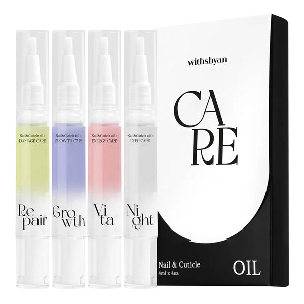 [withshyan] WithShine Nail & Cuticle Oil Pen All Care Set (4ml x 4ea) / [4종 세트] 위드샨 네일&큐티클 오일펜 올케어 세트 (4ml x 4ea)