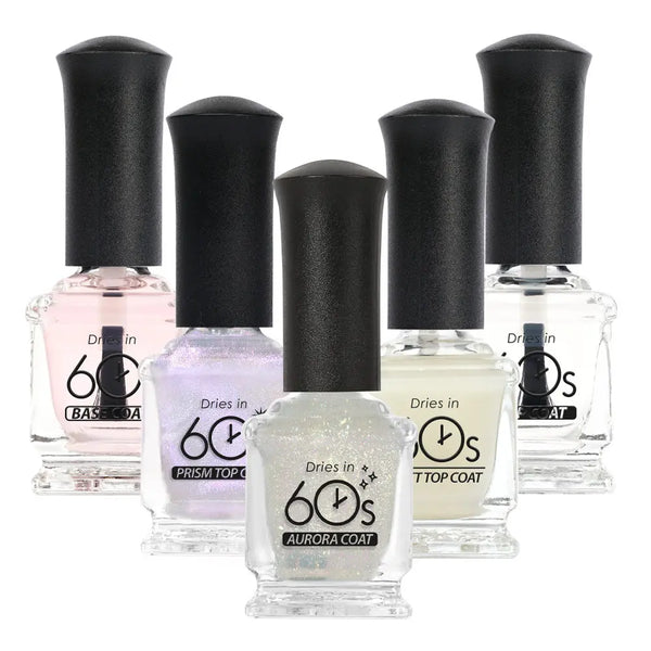 [withshyan] WithShine 60-Second Nail Polish Base Coat & Top Coat, 15ml (5 Types) / [빠른건조] 위드샨 60초 매니큐어 베이스코트&탑코트 15ml 5종