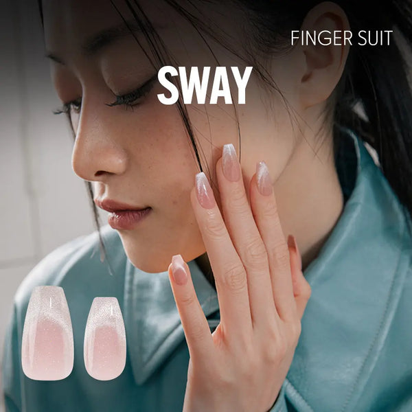 [FINGER SUIT] Fingersuit Premium Design Nail Tips - Sway / [에스파닝닝 착용] 핑거수트 네일팁 프리미엄 디자인 스웨이