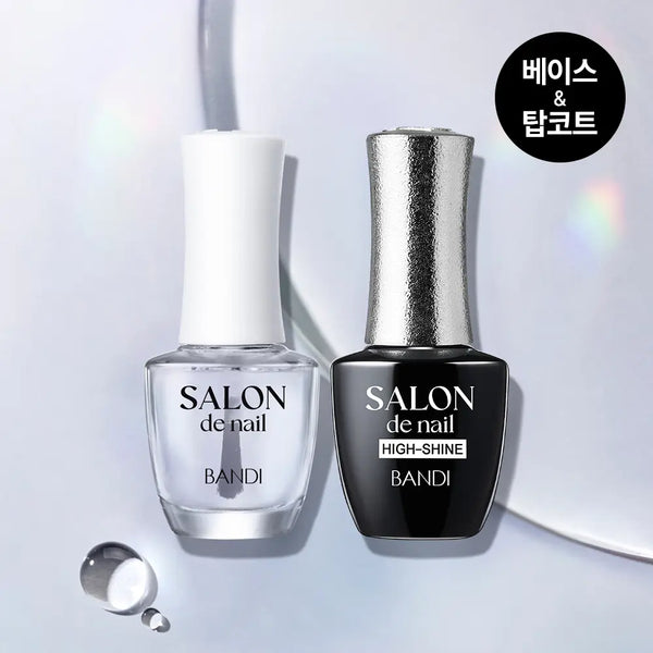 [BANDI] Bandi Salon de Nail Base & Top Coat 7ml (2 Types) / 반디 살롱드네일 베이스 & 탑코트 7ml 2종