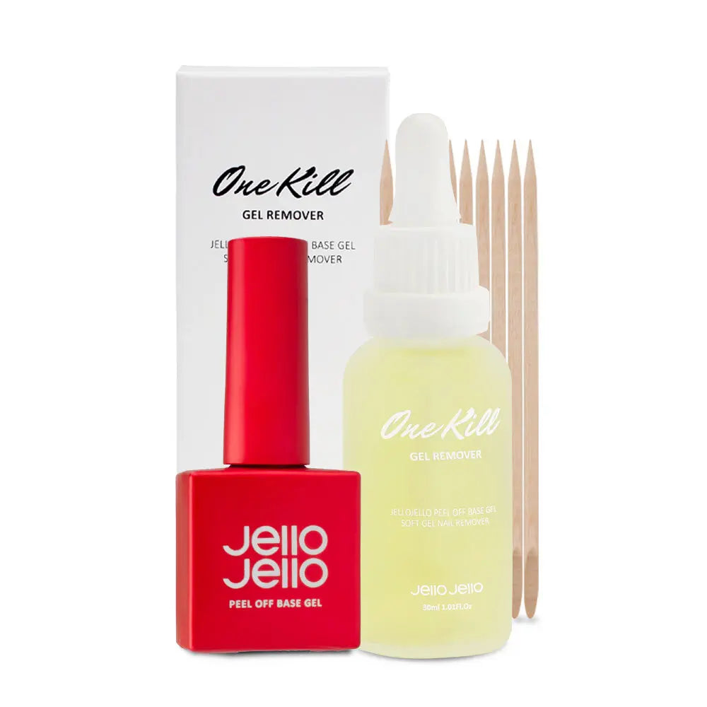 [JelloJello] Zelo Zelo One Kill Remover + Peel-Off Base Gel / 젤로젤로 원킬리무버+필오프베이스젤