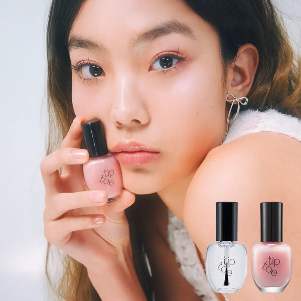 [tiptoe] Tiptoe Sheer Top Coat Nail Polish 3 Colors / 팁토우 시어 탑코트 네일 폴리쉬 3 Colors