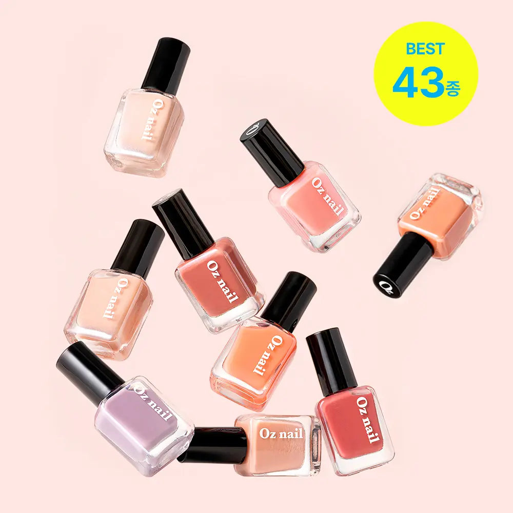 [OZ NAIL] Oznail Shine Mood Nail Color 8ml / 오즈네일 고발색 고광택 샤인무드 네일 컬러 8ml 43colors