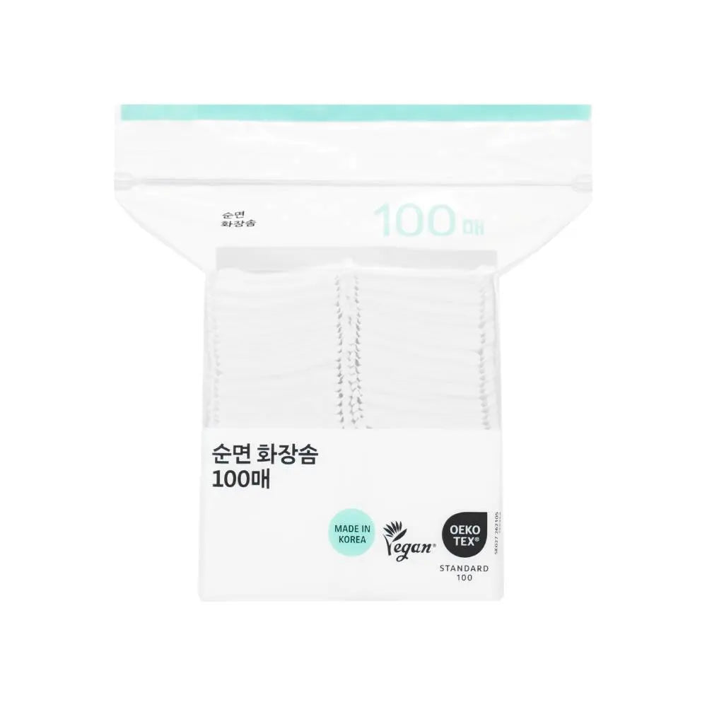 [Oliveyoung] Olive Young Cotton Pads 100 Count / 올리브영 순면화장솜 100매