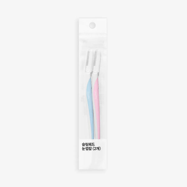 [Oliveyoung] Kai Slim Head Eyebrow Knife (2 count) / 올리브영 슬림헤드눈썹칼 2개_by KAI