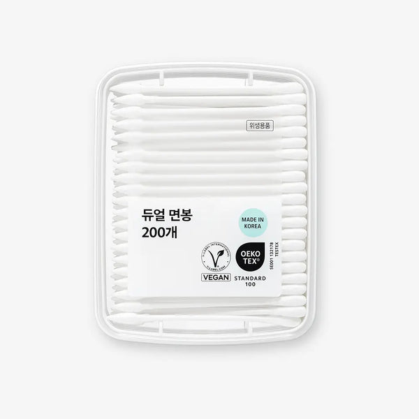 [Oliveyoung] Olive Young Dual Cotton Swabs, 200 Count / 올리브영 듀얼면봉 200개