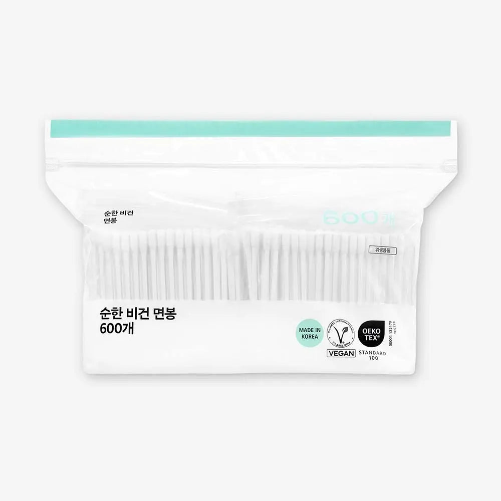 [Oliveyoung] Olive Young Gentle Vegan Cotton Swabs, 600 Count / 올리브영 순한비건면봉 600개