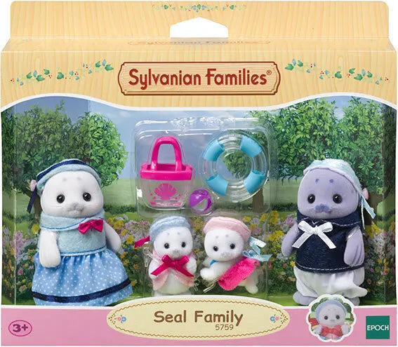 [실바니안 패밀리] Sylvanian Families Seal Family Figures / [실바니안 패밀리] 5759-바다표범 가족 인형 피규어