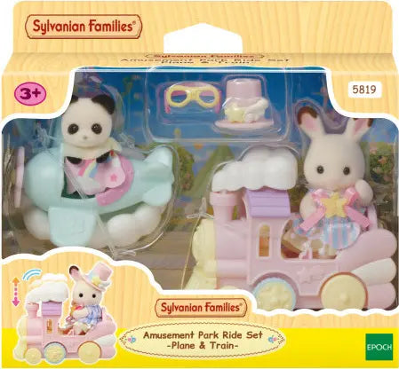 [실바니안 패밀리] Sylvanian Families 5819 Baby Land Airplane and Train Play Set / [실바니안 패밀리] 5819-베이비랜드 비행기와 기차놀이 소품 인형 피규어 세트