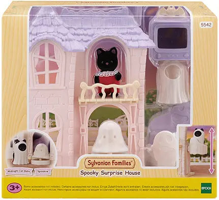 [실바니안 패밀리] Sylvanian Families 5542 Spooky Elevator Ghost House Playset / [실바니안 패밀리] 5542-스푸키 엘리베이터 유령하우스 소품 인형 피규어 세트
