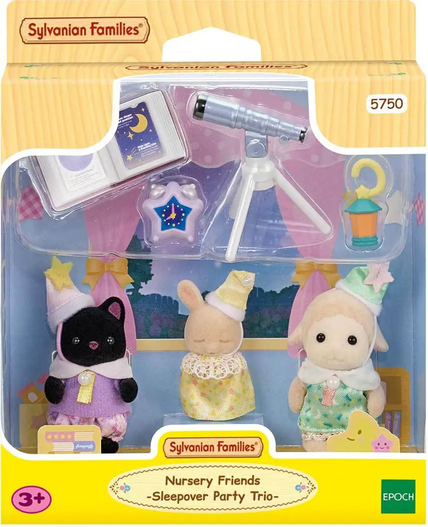 [실바니안 패밀리] Sylvanian Families 5750 Stargazer Pajama Party Playset / [실바니안 패밀리] 5750-단짝 아기친구들의 별자리 파자마파티 소품 인형 피규어 세트