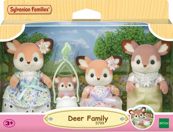 [실바니안 패밀리] Sylvanian Families Deer Family Doll Figures / [실바니안 패밀리] 5799-사슴 가족 인형 피규어