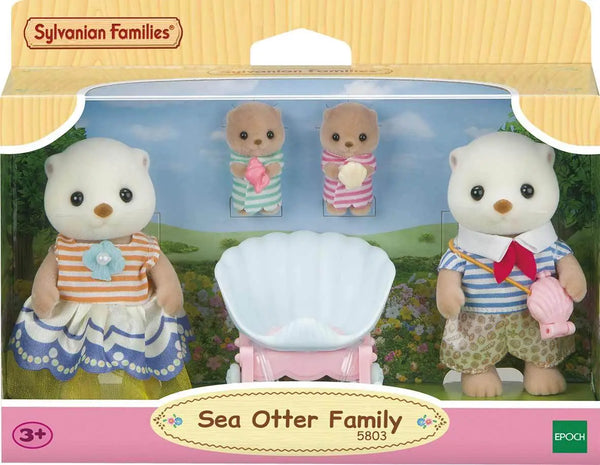 [실바니안 패밀리] Sylvanian Families Sea Otter Family Figures / [실바니안 패밀리] 5803-해달 가족 인형 피규어