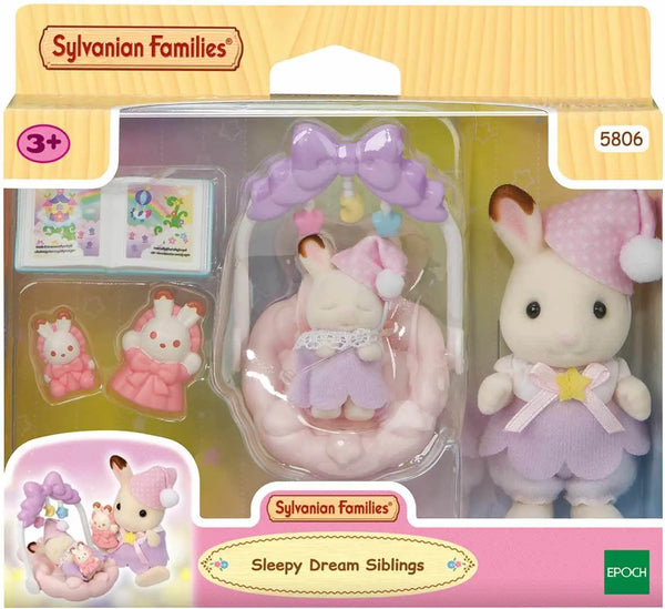 [실바니안 패밀리] Sylvanian Families 5806 Chocolate Rabbit's Dreamland Playset / [실바니안 패밀리] 5806-초콜릿 토끼의 꿈나라 소품 인형 피규어 세트