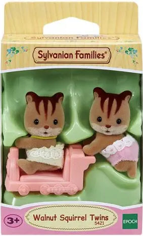 [실바니안 패밀리] Sylvanian Families 5421 Walnut Squirrel Twins Doll Figure / [실바니안 패밀리] 5421-호두다람쥐 쌍둥이 인형 피규어