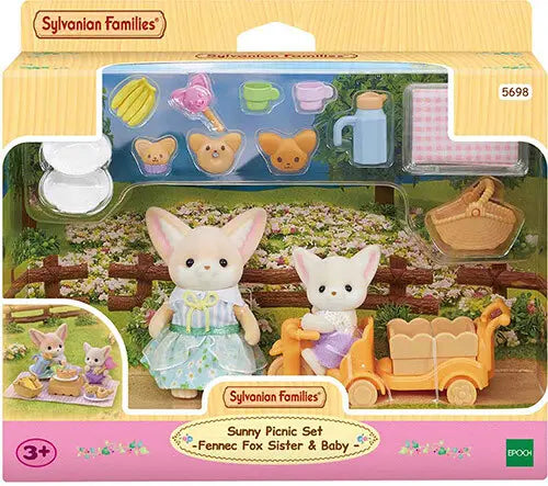 [실바니안 패밀리] Sylvanian Families 5698 Fennec Fox Picnic Playset / [실바니안 패밀리] 5698-사막여우 피크닉 소품 인형 피규어 세트
