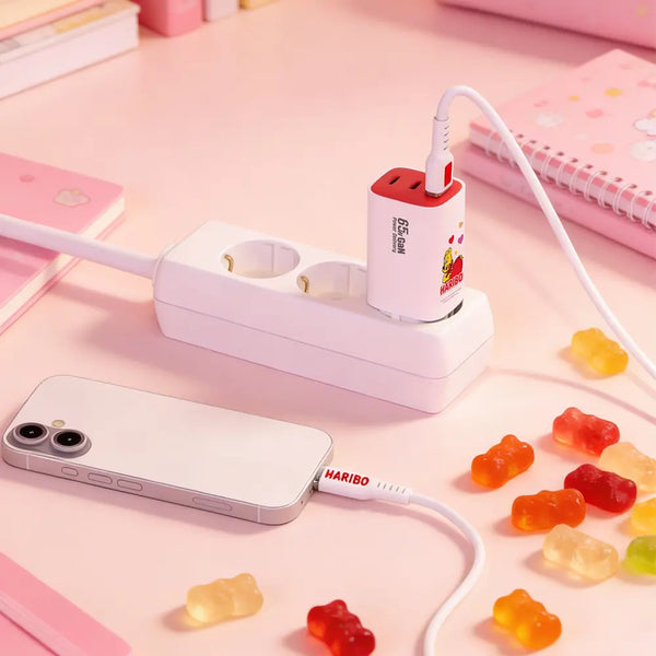 [BANASIL] HARIBO 3-Port GaN PPS 65W Multi-Charger with Grounding / 하리보) 초고속 3포트 접지 멀티충전기 GaN PPS 65W