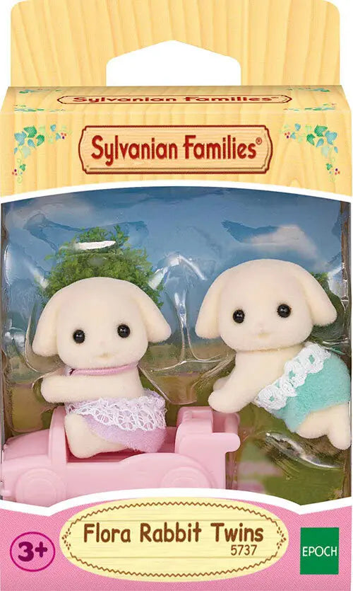 [실바니안 패밀리] Sylvanian Families 5737 Flora Rabbit Twins Figure / [실바니안 패밀리] 5737-플로라 토끼 쌍둥이 인형 피규어