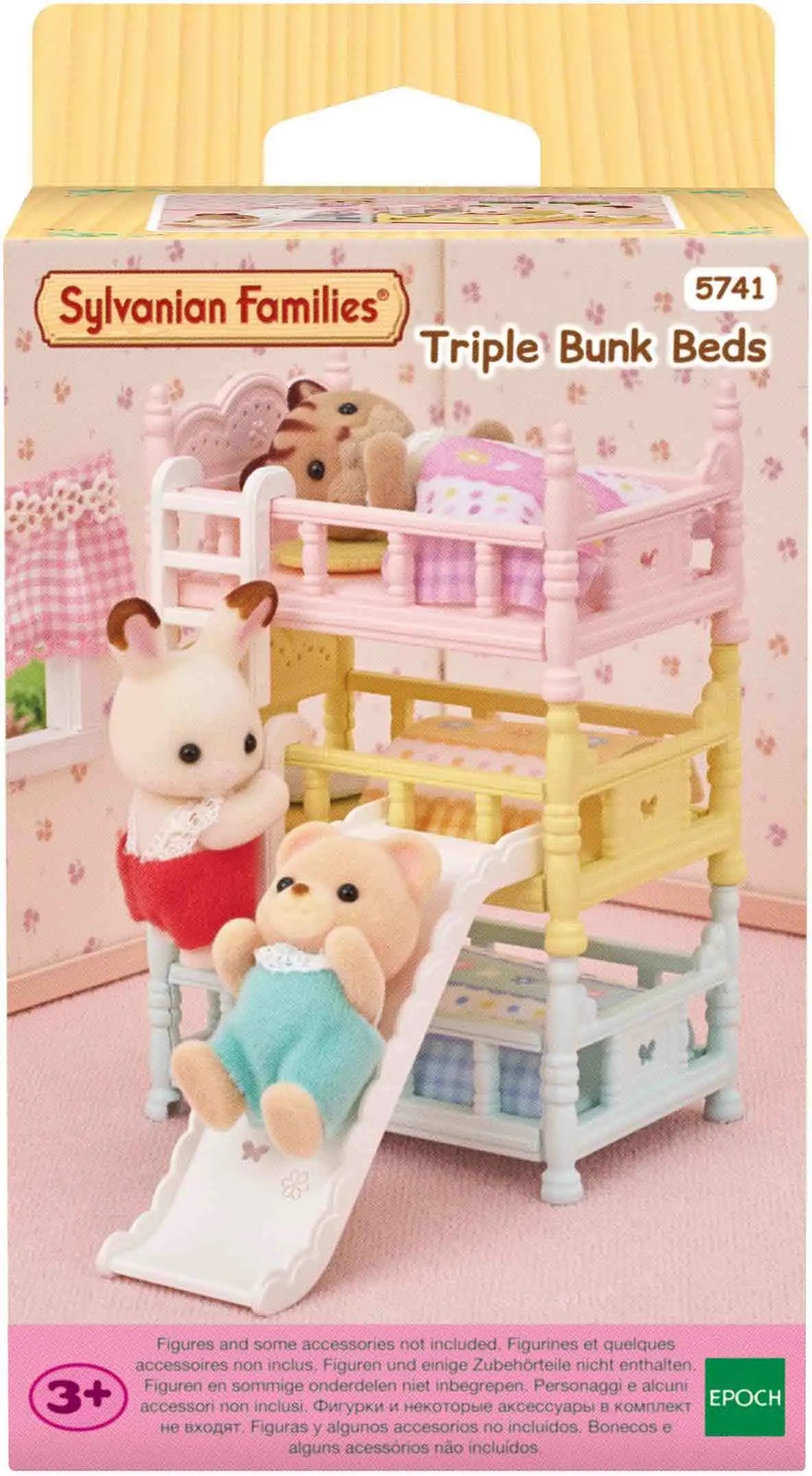 [실바니안 패밀리] Sylvanian Families 5741 Baby Bunk Bed with Slide Playset / [실바니안 패밀리] 5741-미끄럼틀이 있는 아기 3층 침대 소품 세트