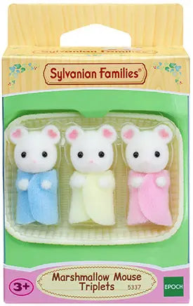[실바니안 패밀리] Sylvanian Families Marshmallow Mouse Triplets Doll Figure / [실바니안 패밀리] 5337-마쉬멜로 마우스 세쌍둥이 인형 피규어