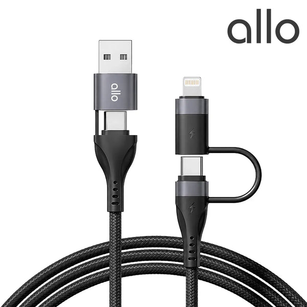 [allo] Allo 4-in-1 60W Fast Charging Cable 1.5M / 알로 4in1 60W 패브릭 고속충전케이블 1.5M