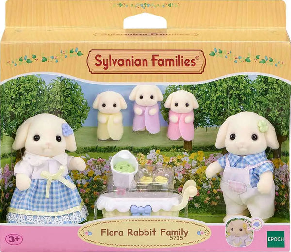 [실바니안 패밀리] Sylvanian Families 5735 Flora Rabbit Family Figures / [실바니안 패밀리] 5735-플로라 토끼 가족 인형 피규어