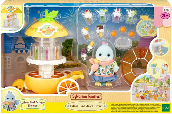 [실바니안 패밀리] Sylvanian Families Citrus Bird Juice Car Playset / [실바니안 패밀리] 5861-시트러스 버드 주스 가게 자동차 소품 인형 피규어 세트