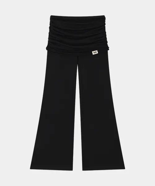 [KISYNING] Yoga Flow Foldover Pants (Black)