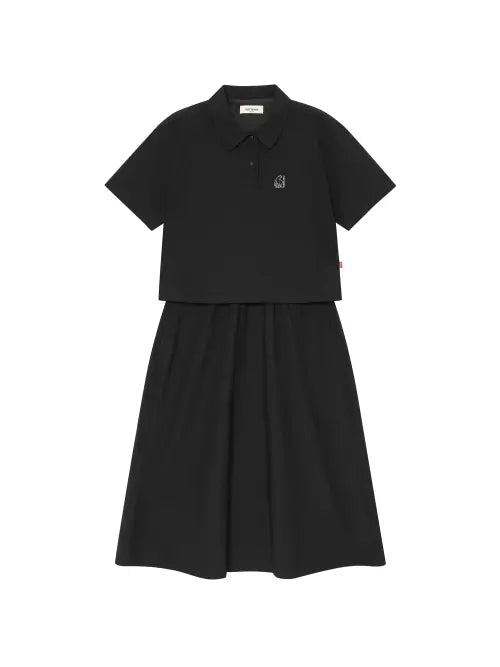[NORDISK] Ferié Ice Sucker 2-in-1 Dress - W_Black / 페리어 아이스 서커 투인원 원피스 - W_Black