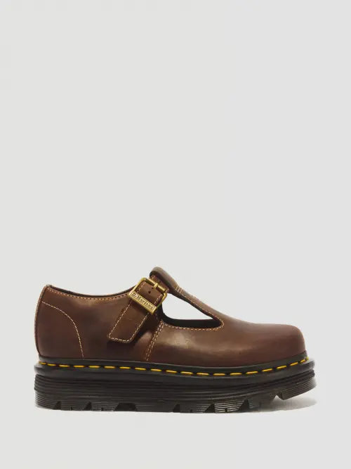 [DR.MARTENS] ZebZag Mary Jane Dark Brown Crazy Horse / 제브잭 메리제인