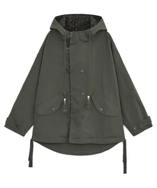 [HUG YOUR SKIN] Washed field jacket (Khaki) / 워시드 필드 자켓 (카키)