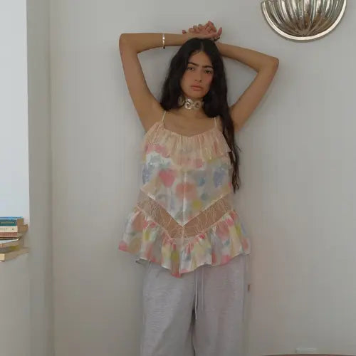 [OURSAALTY] Berry Mist Bustier / Pastel