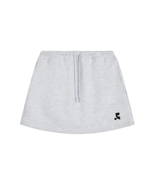 [REST\u0026RECREATION] SWEAT MINI SKORT - LIGHT GREY