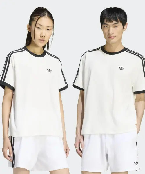[ADIDAS] TERRY CALI TEE      CLOWHI / 테리 캘리 티 - 클라우드화이트:블랙 / KW7400