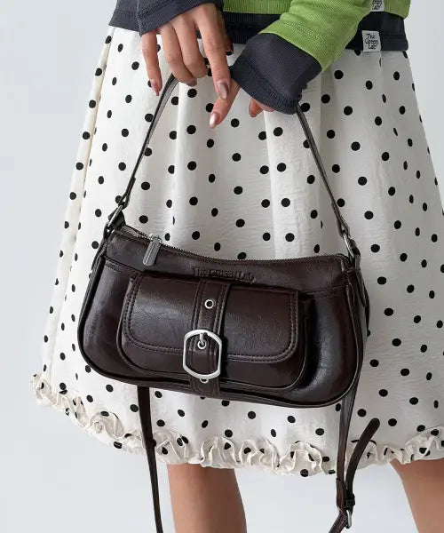 [THE GREEN LAB] Pocket Shoulder Bag [Brown] / 포켓 숄더백 [브라운]