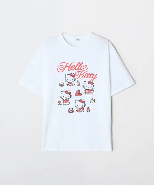 [SPAO] Sanrio Characters Short Sleeve T-Shirt (RED) / [산리오캐릭터즈] 반팔 티셔츠(RED)_SPRLG25U05