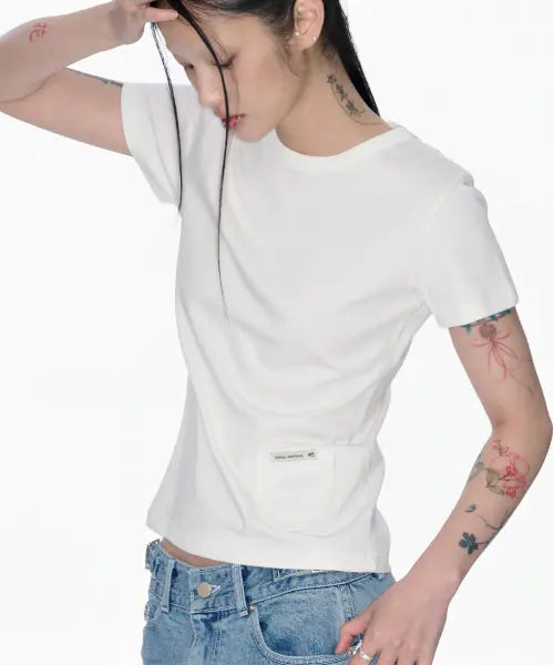 [SOHUL] Pocket T (White) / Pokcet T (화이트)