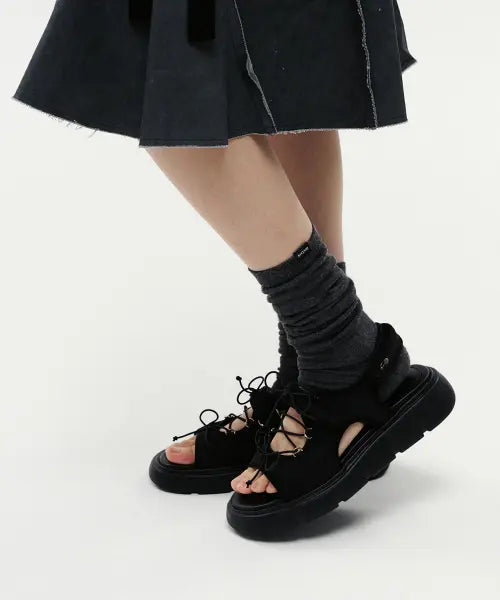 [KHIHO] Ribona Platform Sandals (2 Colors) / 리보나 플랫폼 샌들 2color