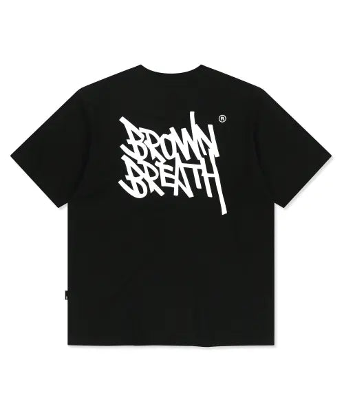 [BROWNBREATH] TAG OG TEE - BLACK