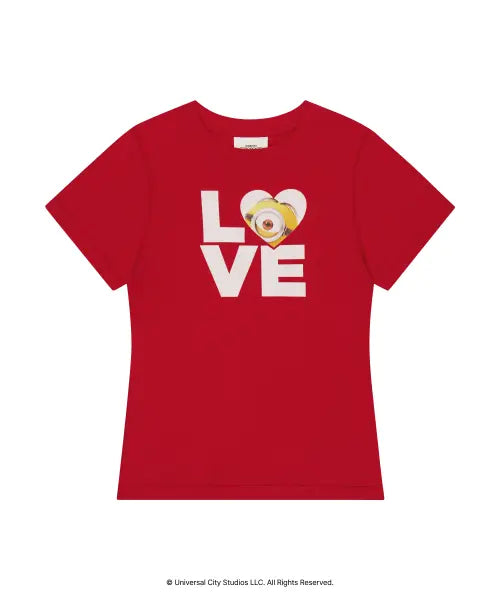 [ULDD STORE] Minions LOVE Tee Red / [미니언즈] LOVE Tee Red