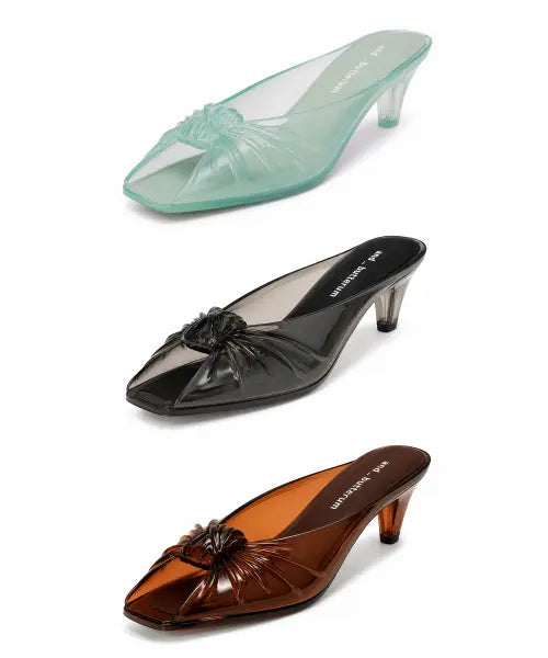[ANDBUTTERUM] Jelly Mule TPU Ocean Clear Jellyshoes / 젤리뮬 TPU 오션 투명젤리슬리퍼 바캉스룩
