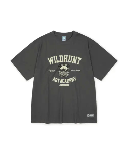 [DISCUS ATHLETIC] Wildhunt Short Sleeve T-Shirt Charcoal / 와일드헌트 반팔 티셔츠 차콜