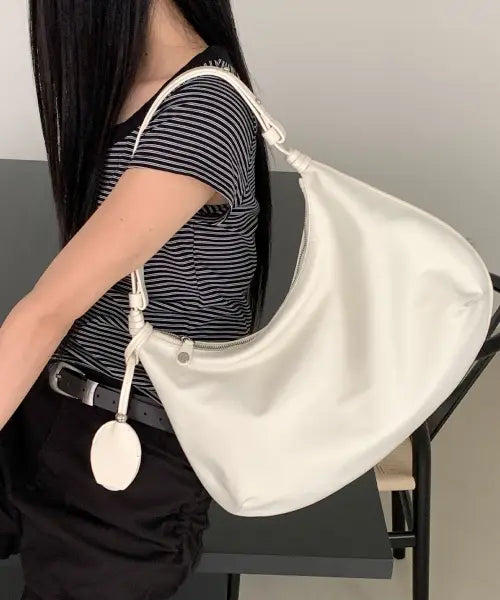 [MONGDOL] Nylon Hobo Bag Mirror Charm Set MDBG011 / [거울 참 SET] 나일론 호보 백 MDBG011_3 Colors