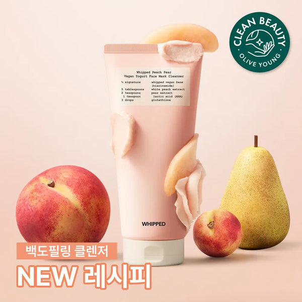 [Whipped] Whpped Vegan Pack Cleanser Tube 130g (Choose 1 of 6 types) / [NEW피치페어] 휩드 비건 팩클렌저 튜브형 130g (6종 중 택1)