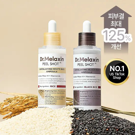 [Dr.melaxin] Dr. Melaxin Feel Shot Rice Ampoule Gommage Peeling Gel 80ml / [카디비 PICK/미국 1위 필링젤] 닥터멜락신 필 샷 각질 케어 쌀 앰플 고마쥬 필링 젤 80ml 2종 택1