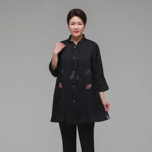 [HARANG HANBOK] Haengbokdeuri Summer Women's Rayon Jacket Navy / 행복드리 여름 여성 인견 자켓 네이비