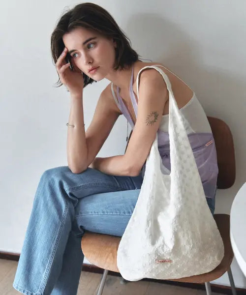 [VANONE ATELIER] Jardins Ecru Lace Hobo Bag / B3024 자르댕 에크루 레이스 호보백