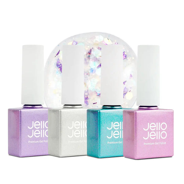 [JelloJello] JellO JellO Premium Glitter Gel Nail Polish / 젤로젤로 프리미엄 글리터 젤네일 폴리쉬